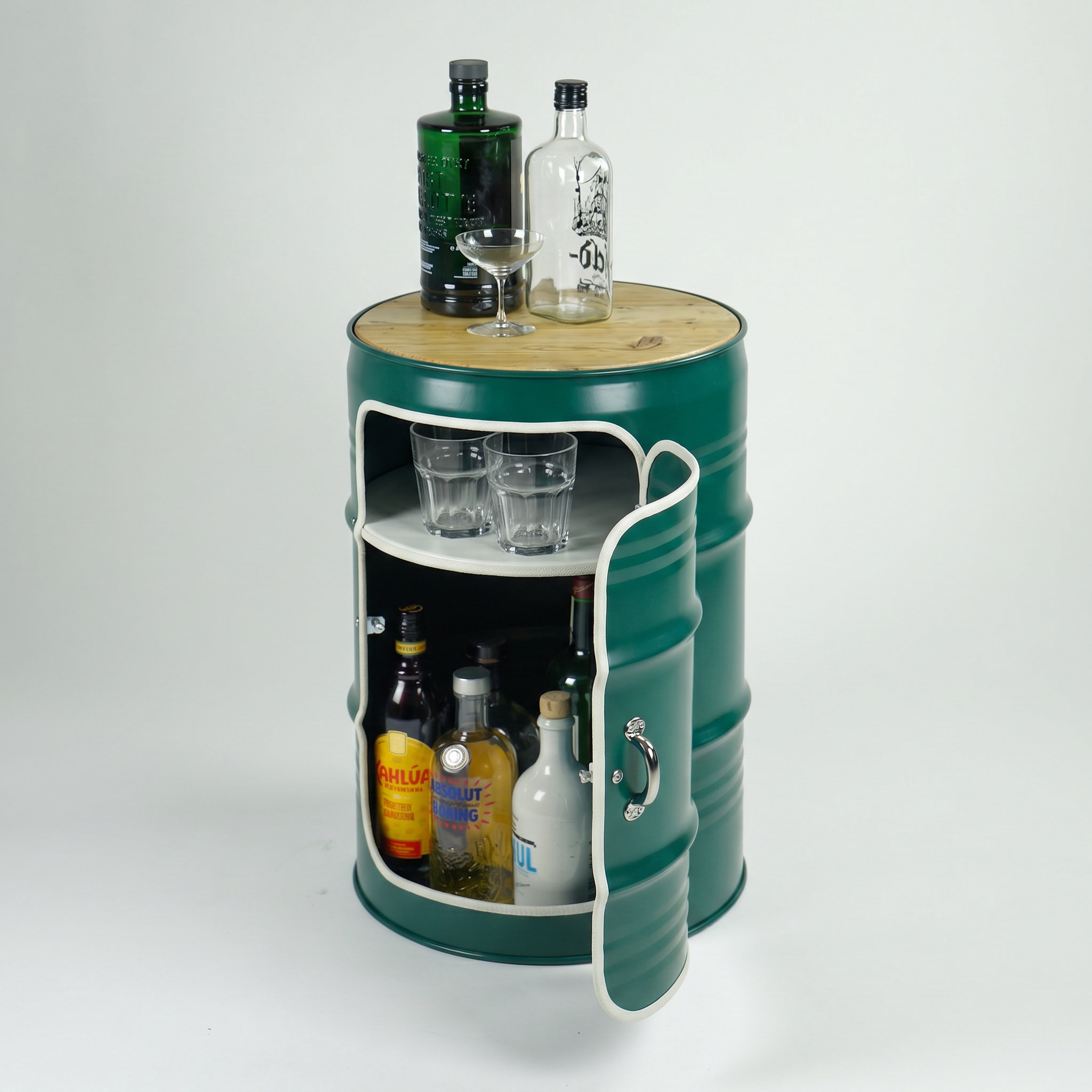 Minibar mit Tür "Moosgrün" RAL 6005