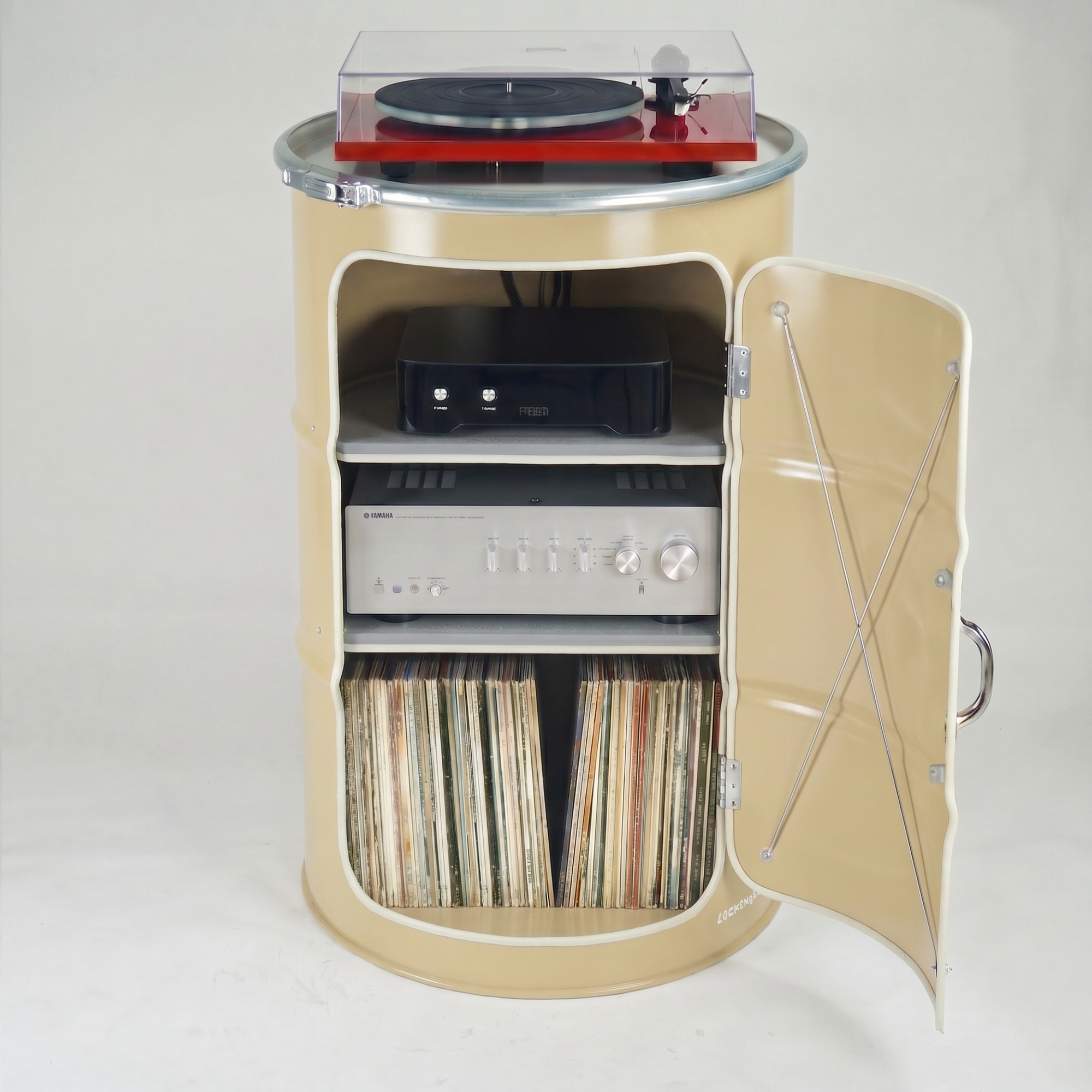 Hi-Fi Ölfassschrank